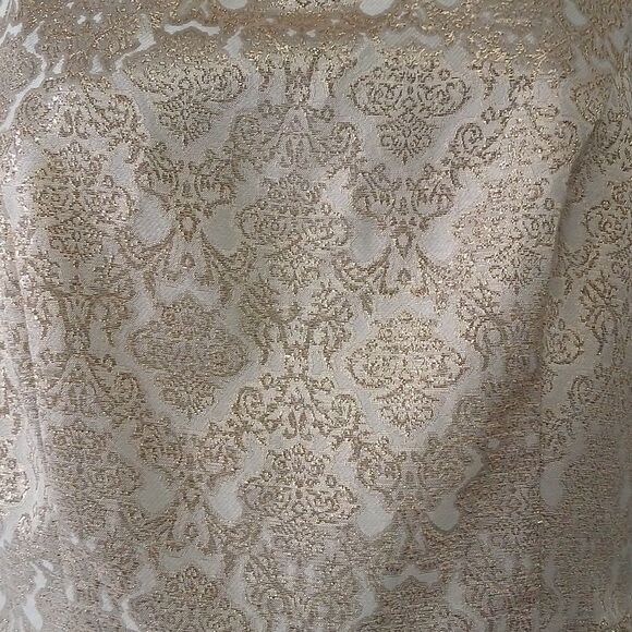 Romeo & Juliet Couture Gold Embellished Dress Sz M EUC - Picture 4 of 9